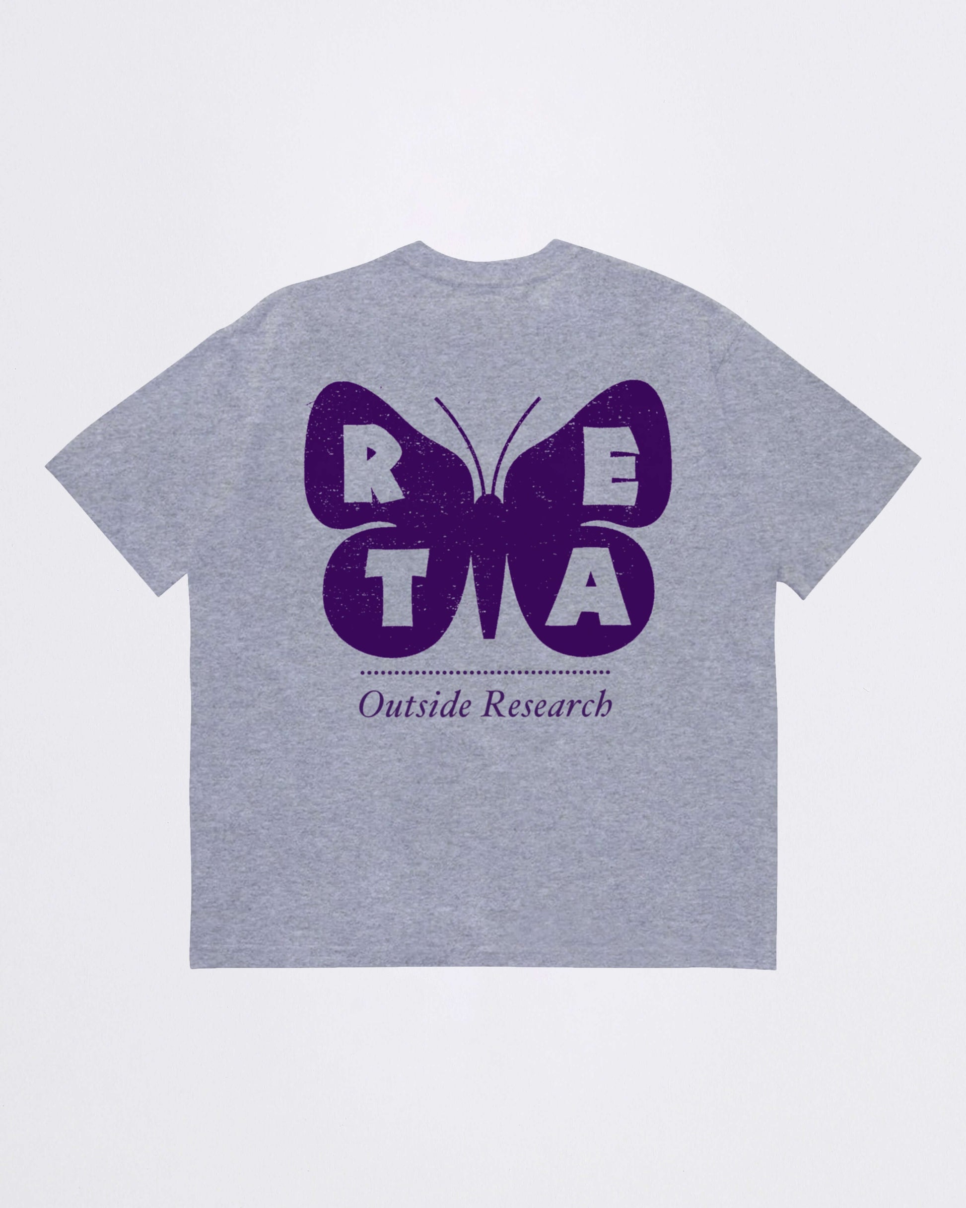 RETA GLOBAL BUTTERFLY EFFECT - GREY MARL TEE