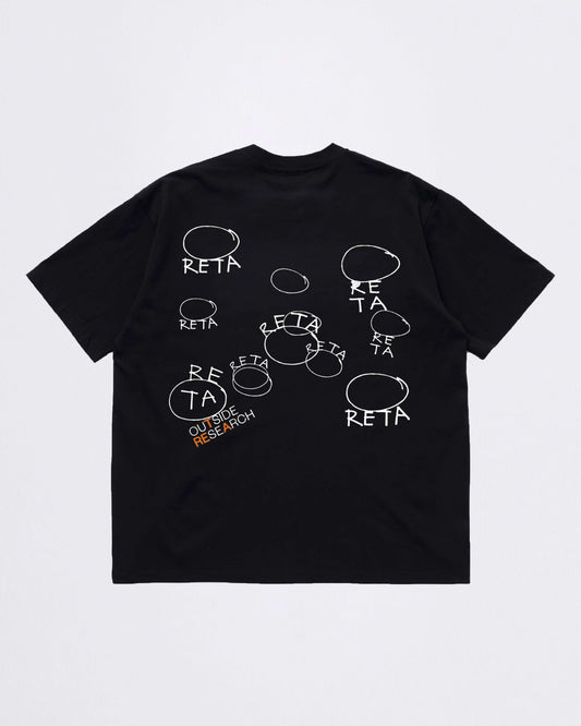 RETA GLOBAL - GLOBAL - BLACK TEE